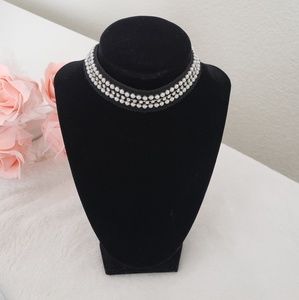 Bead and Rhinestone Chocker